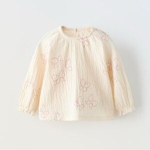 Zara Butterfly Shirt 3-6